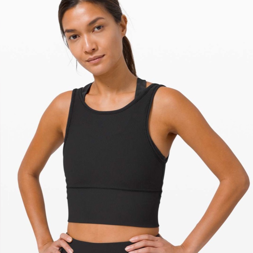 Lululemon Power Pivot Tank *Rib in Black